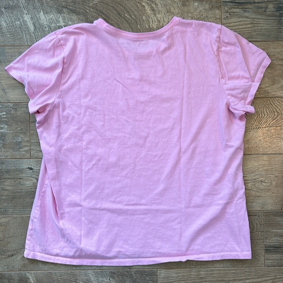 Life is Good Vintage Pink Short Sleeve T-Shirt Dog with Flower, Women’s Size XXL - Picture 2 of 8